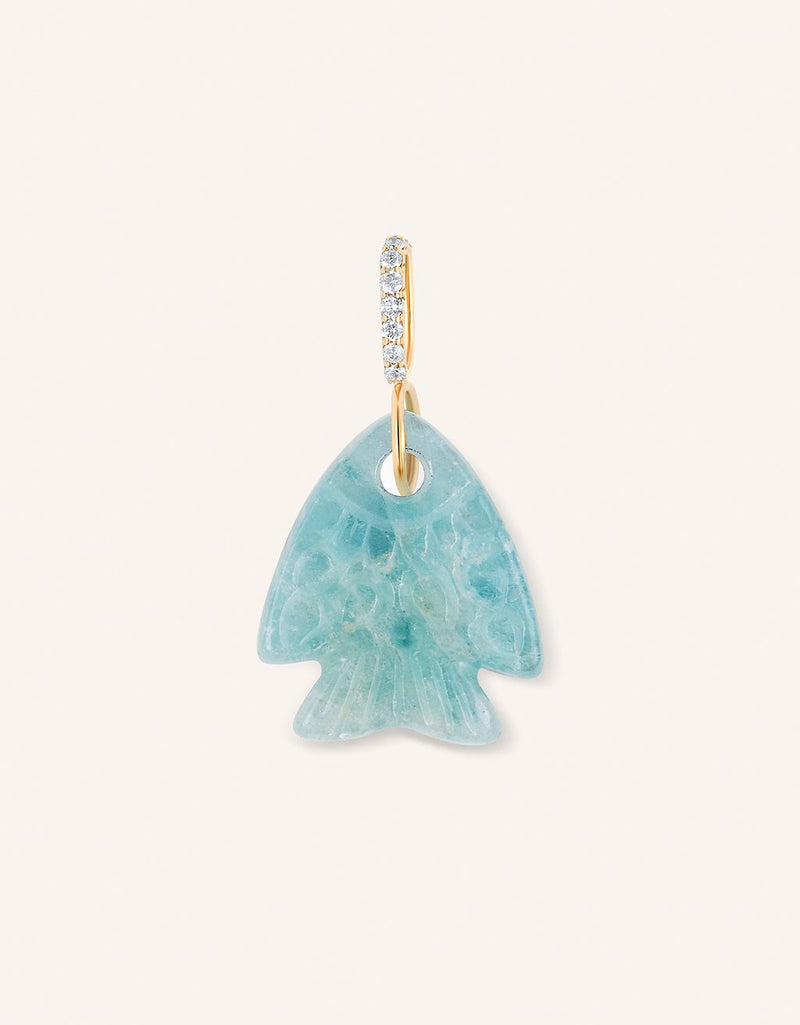 kate collins aquamarine fish charm