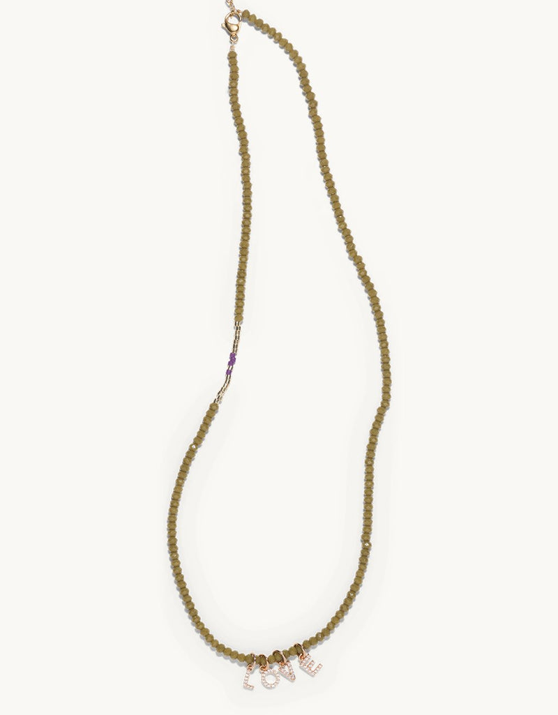 bbuble celeste word necklace