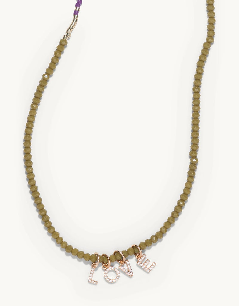 bbuble celeste word necklace