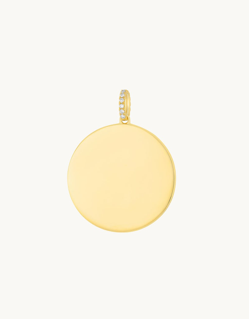 ef collection gold jumbo disc charm