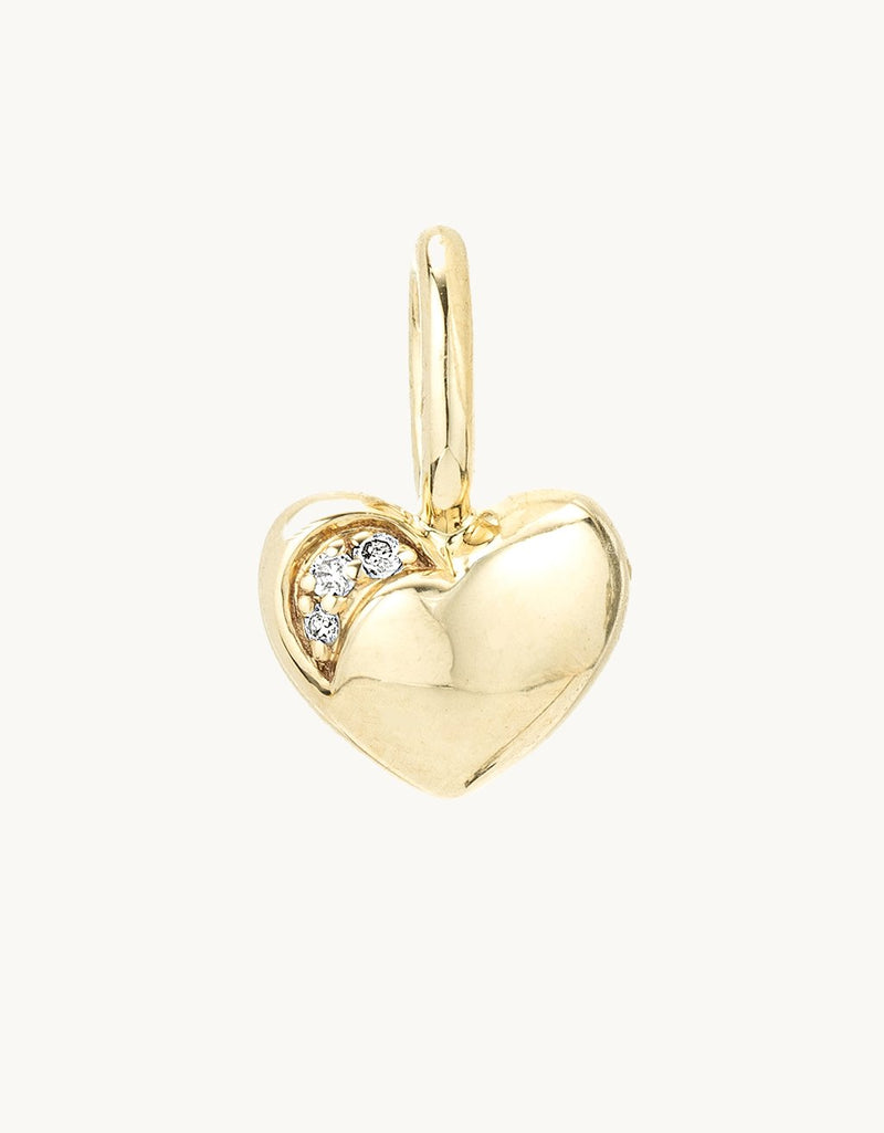 adina reyter diamond puffy heart mini bead charm