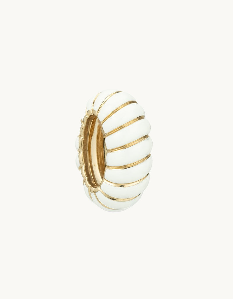 adina reyter white ceramic wave Big Bead