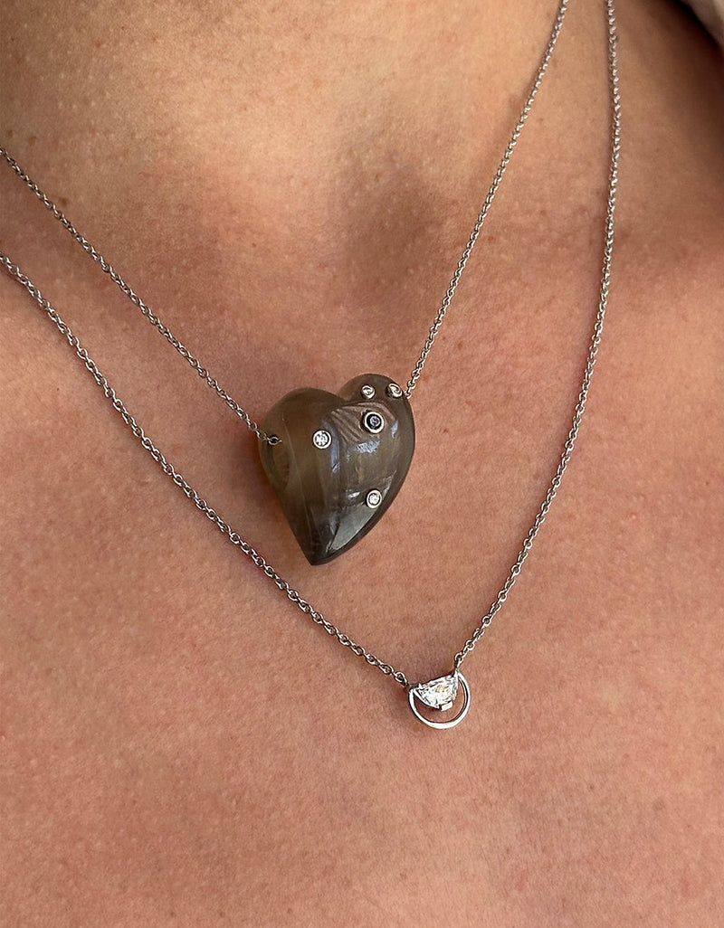 Bleecker & Prince Grayish Black Vital Heart