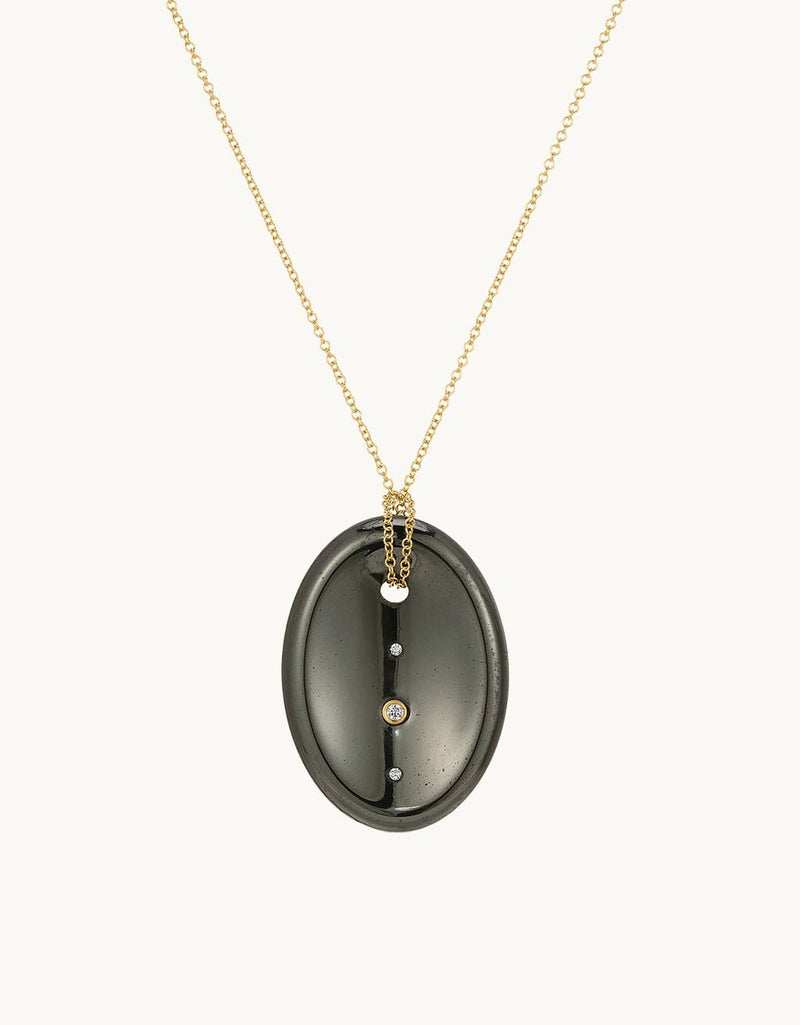 EF Collection Hematite Aura Necklace