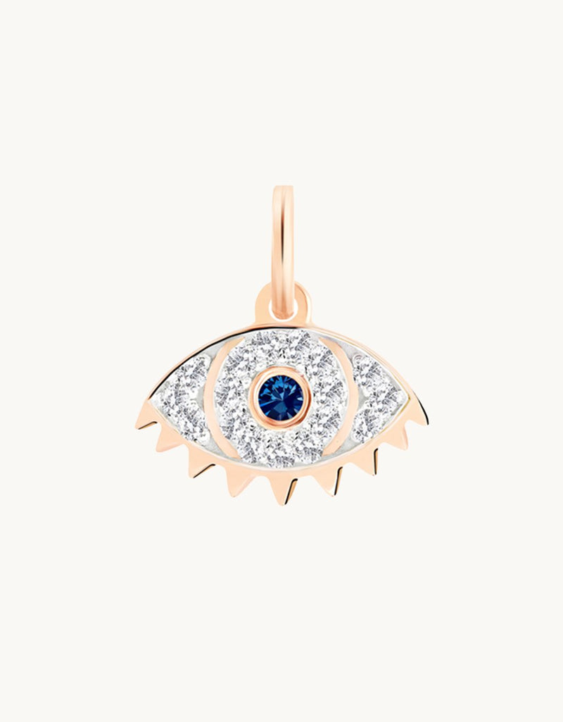 Ginette NY Ajna Sapphire and Diamond Charm