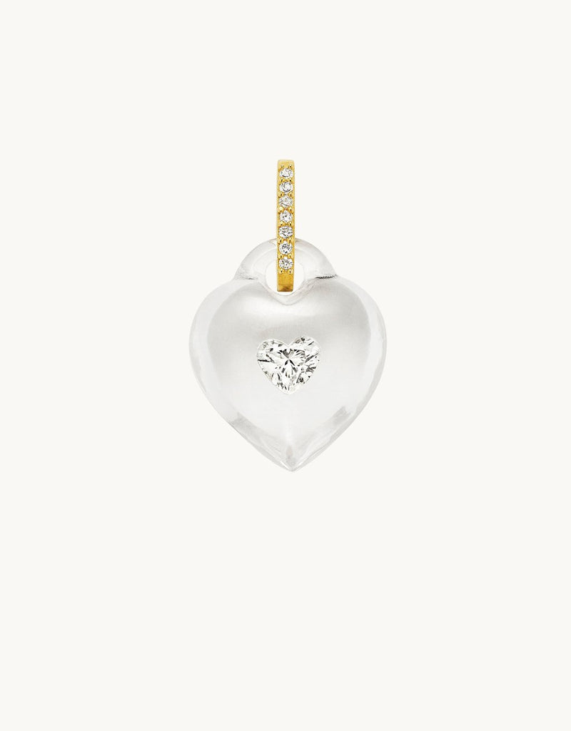 Kate Collins Crystal Heart Pendant