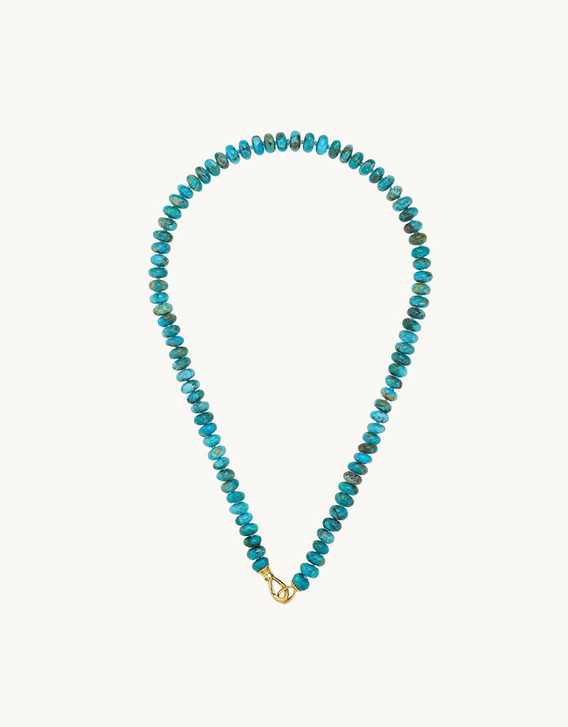 Kate Collins Turquoise Rondelle Bead Necklace
