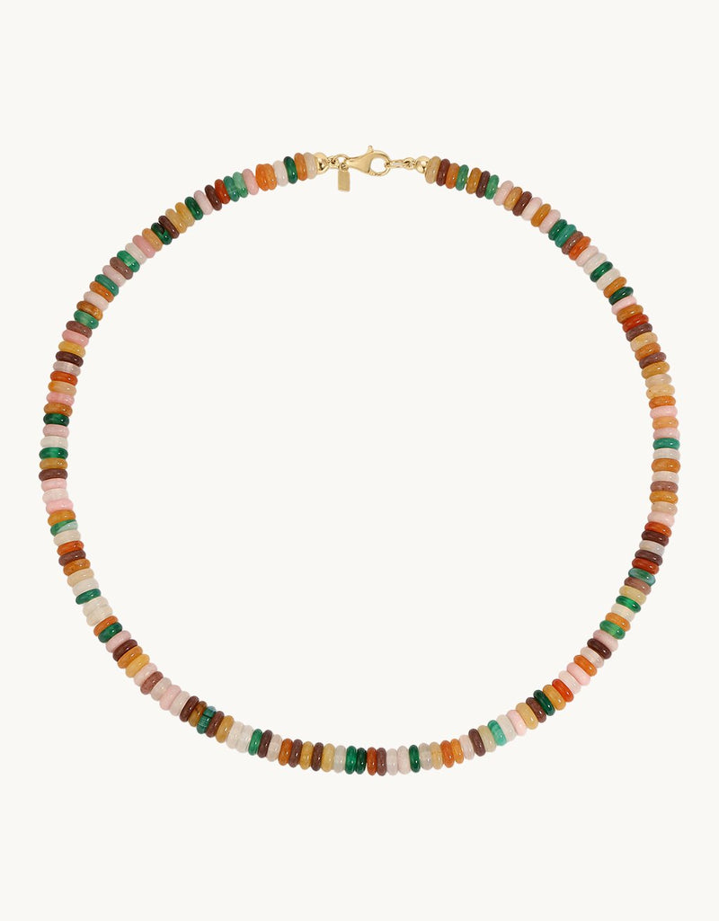 EF Collection Desert Mix Rondelle Bead Necklace