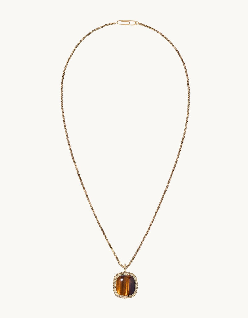 Aurélie Bidermann Miki Tiger Eye Necklace