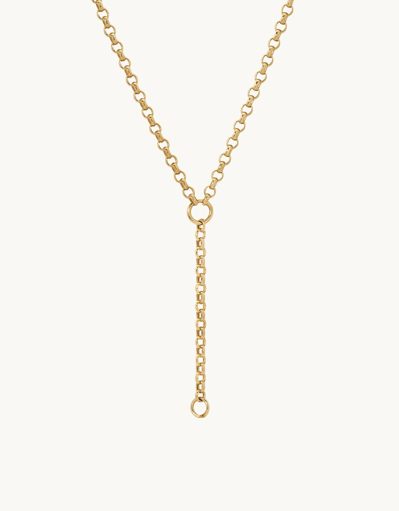 Adina Reyter Rolo Chain Lariat Necklace, 18"
