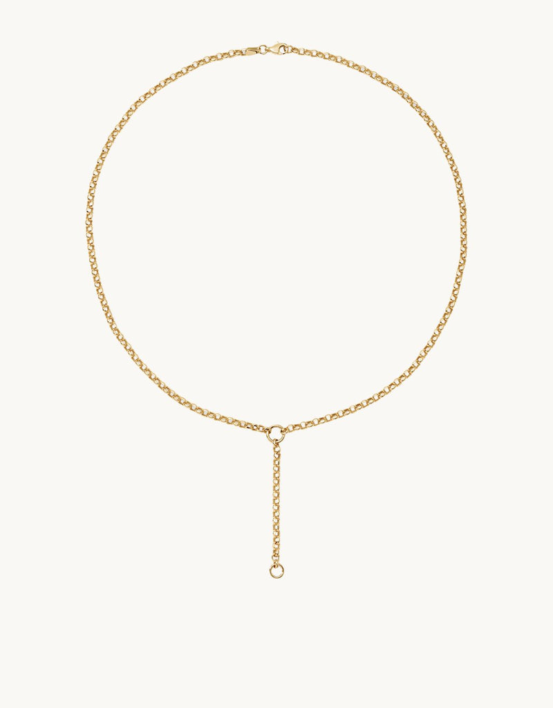 Adina Reyter Rolo Chain Lariat Necklace, 18"