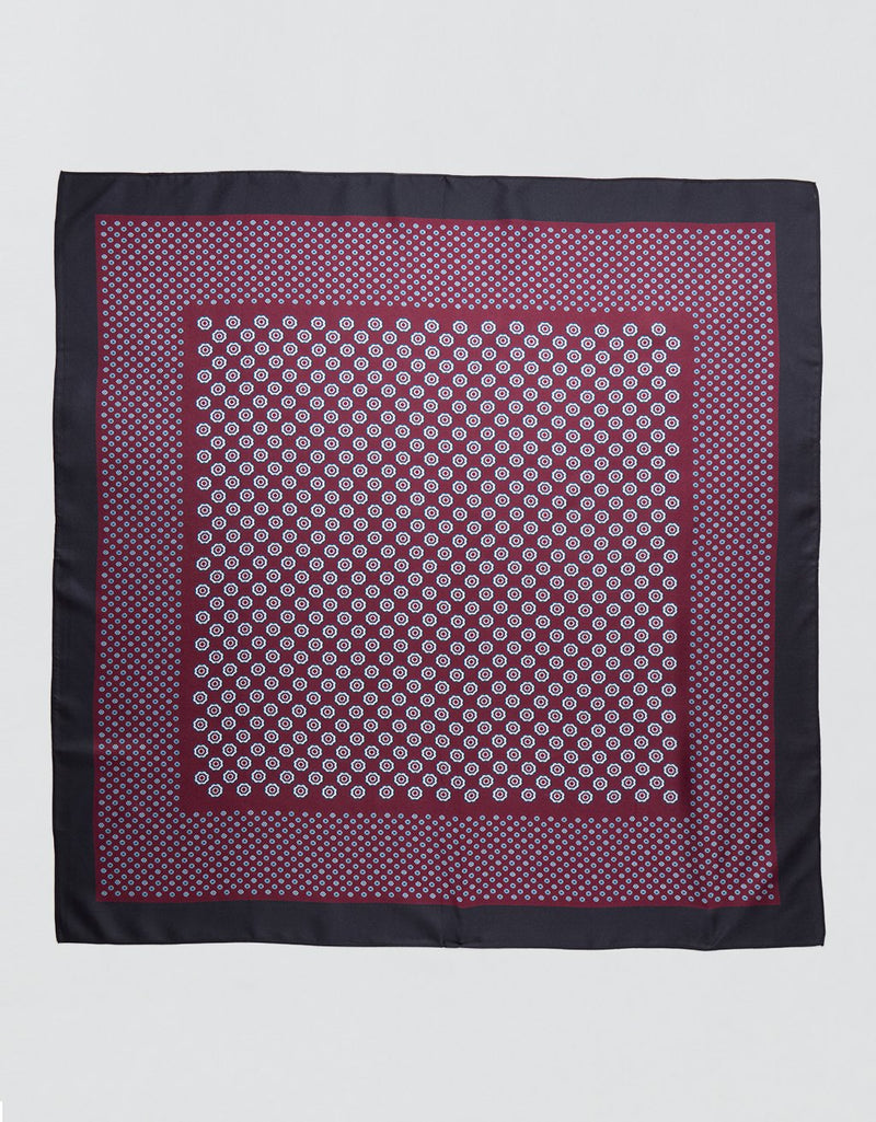 Unsubscribed Silk Scarf in Foulard Print