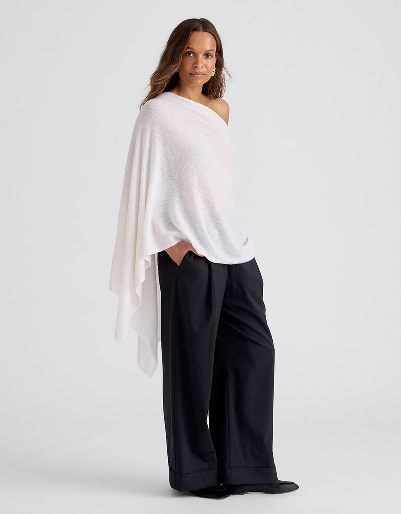 Unsubscribed Everyday-weight Cashmere Ruana