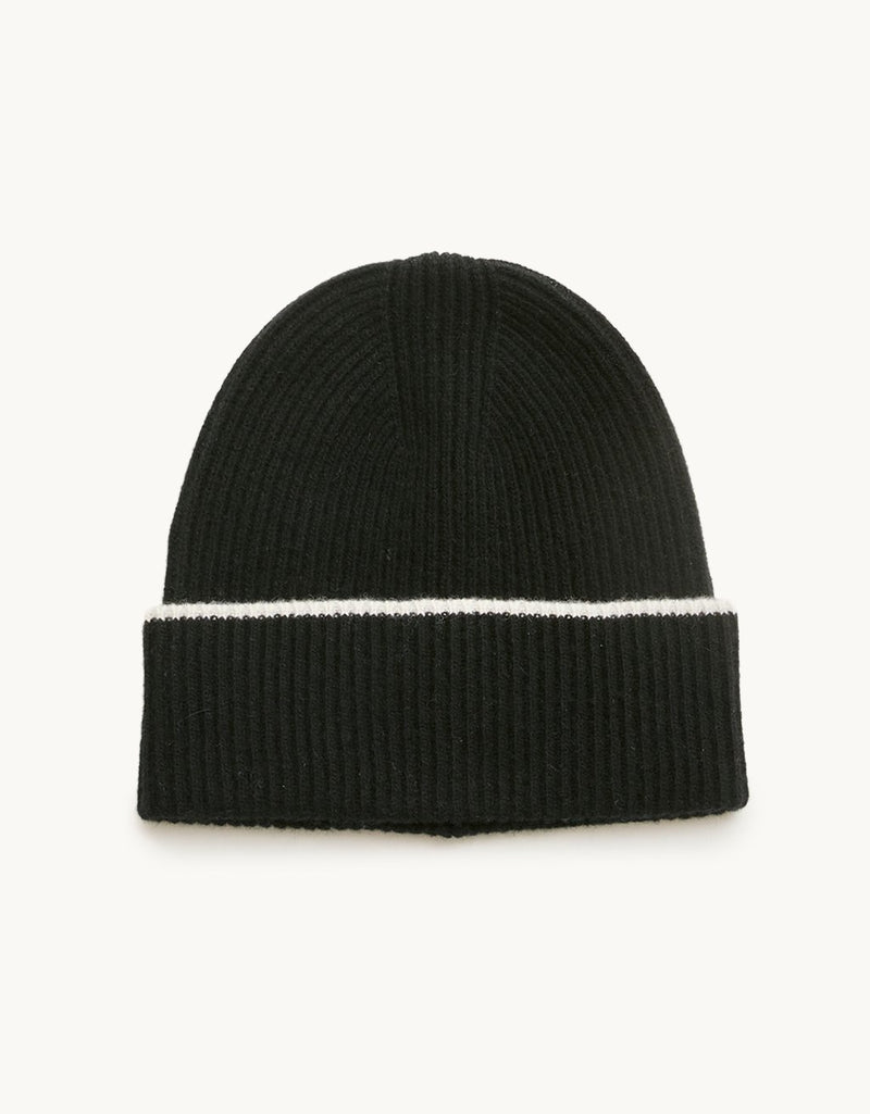 Unsubscribed Cocoon-Weight Cashmere Ribbed Beanie