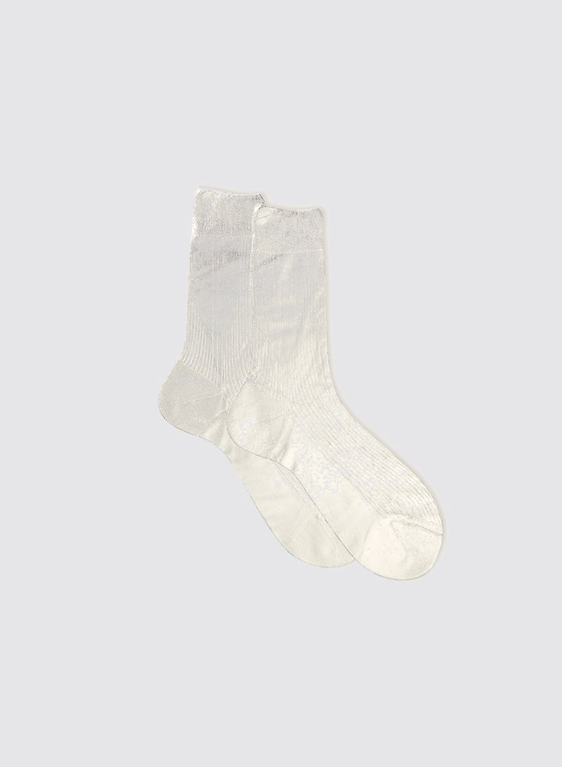 Maria La Rosa One Ribbed Laminated Socks