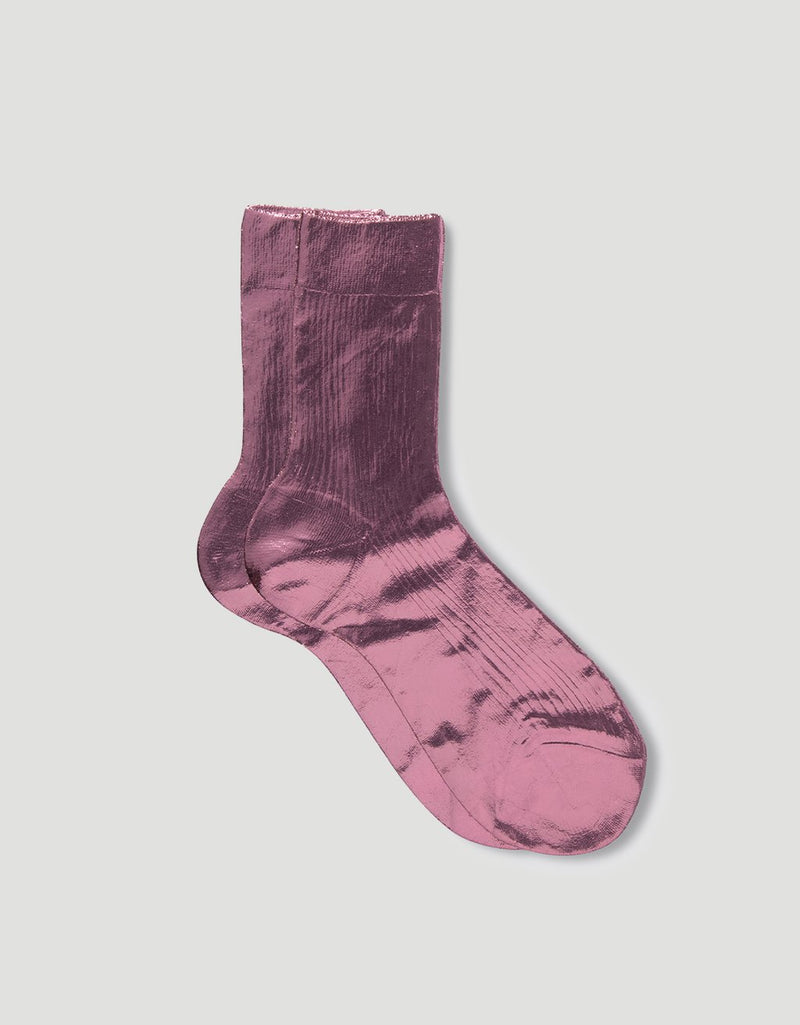 Maria La Rosa One Ribbed Laminated Socks