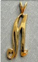3GOG TS Vintage 14K M Charm MANUAL ADD