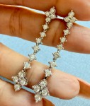 3GOG TS Vintage white 14K and 1.2ctw diamond dangles MANUAL ADD
